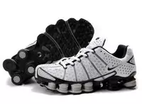 nike shox tl 3 running,pas cher nike shox tl3, 009 white black